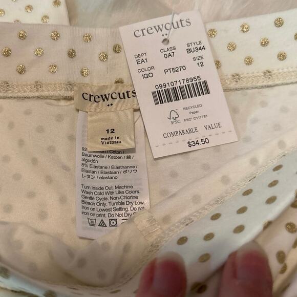 J Crew Crewcuts Set of 4 Full Length Leggings EUC and NWT Size 10/12 - Picture 10 of 10